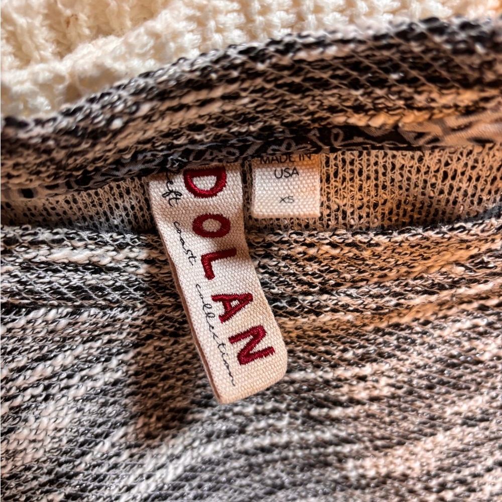Anthropology I Dolan Gray and Cream Bell Long Sleeve Warm Top - Picture 6 of 6